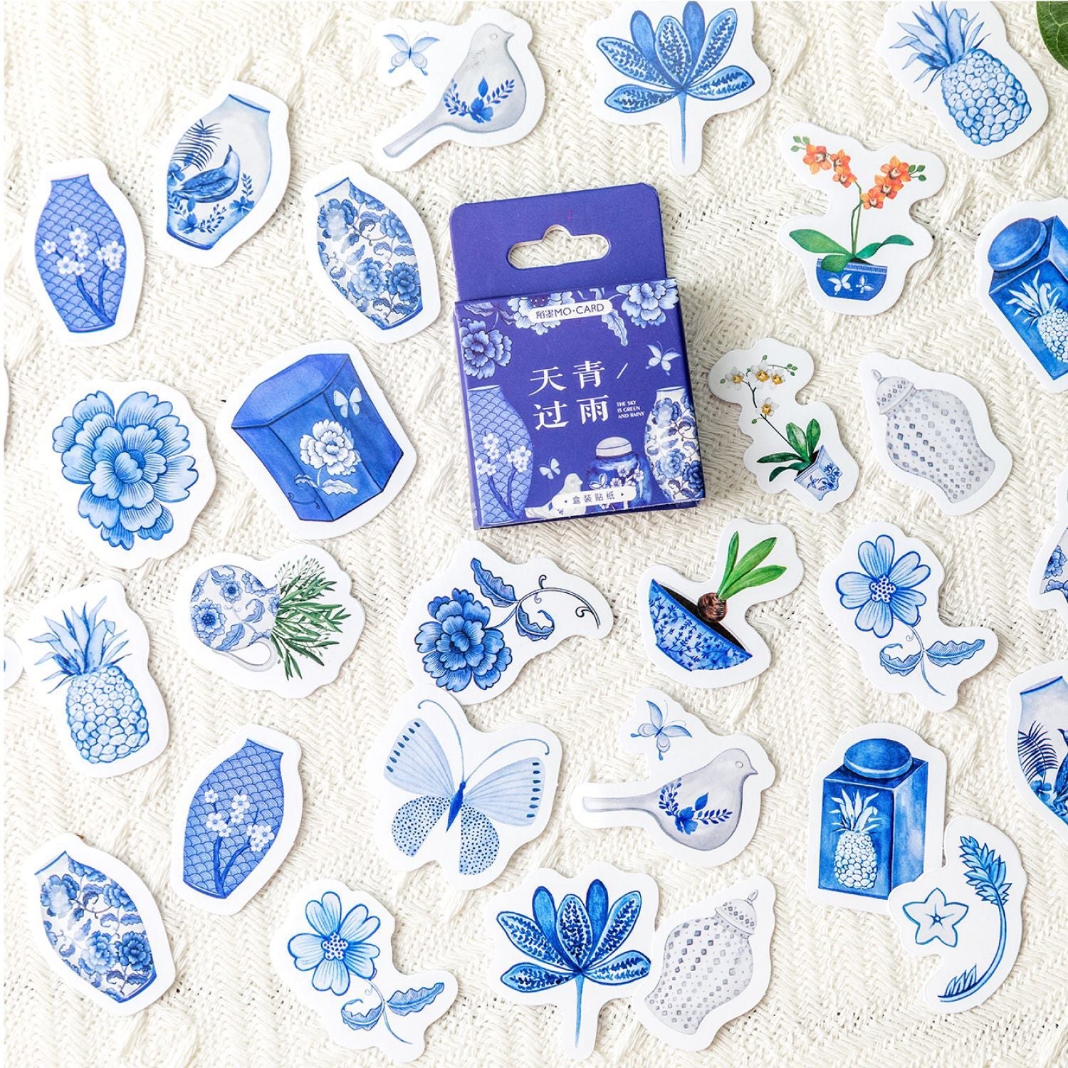 45pcs Boxed Rose Stickers QRLX