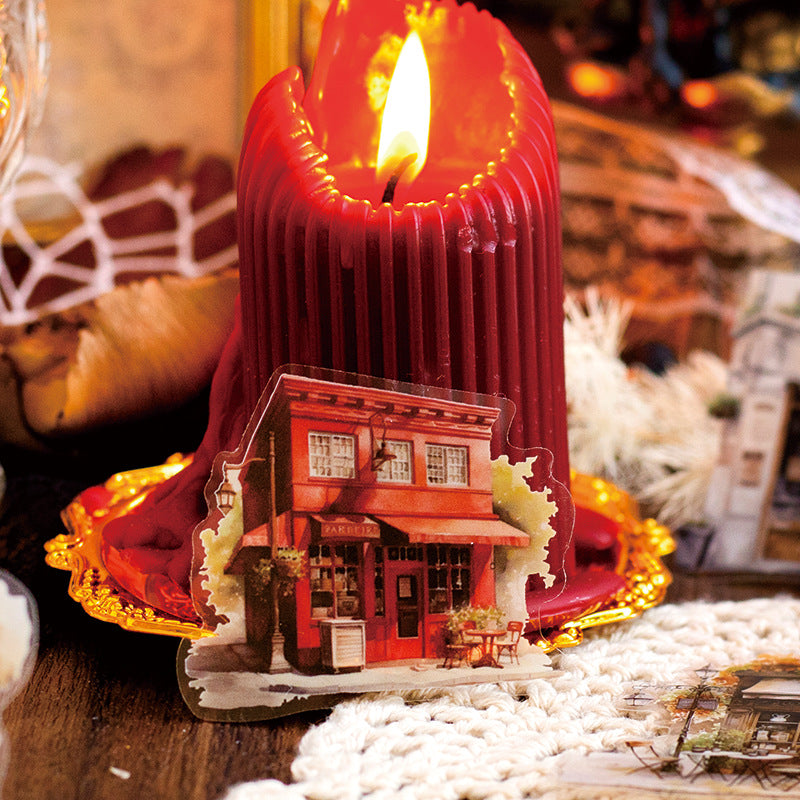 10Pcs House Stickers CMYH