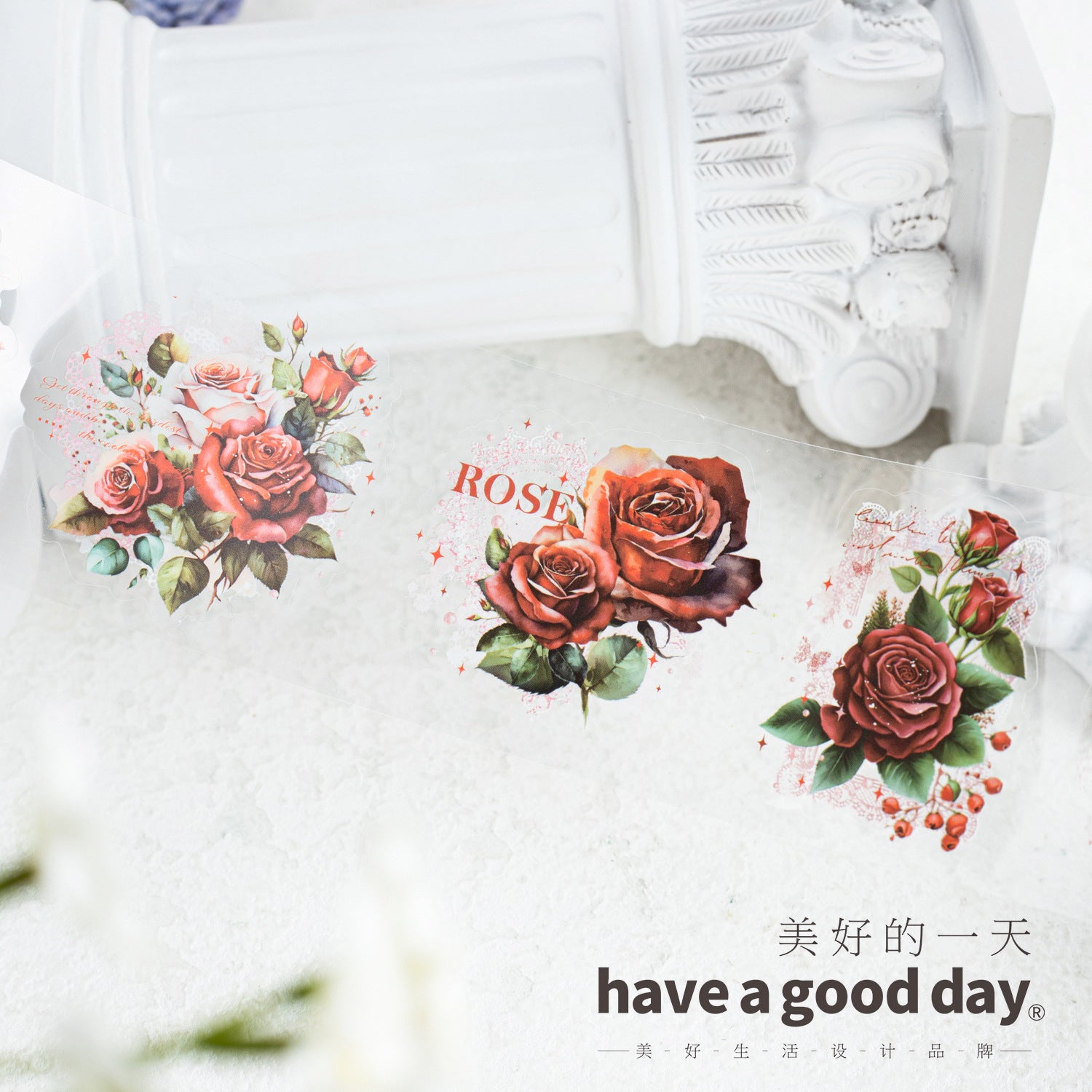1 Roll Flowers PET Tape HMLS