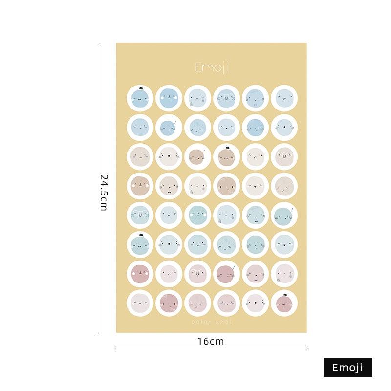 Morandi Round Stickers - OBUJO