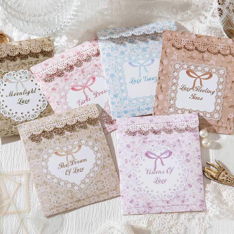 30 Pcs Lace PET Sticers LSHY