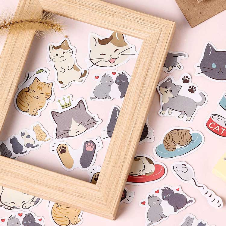 Lumao Boxed Cat Stickers