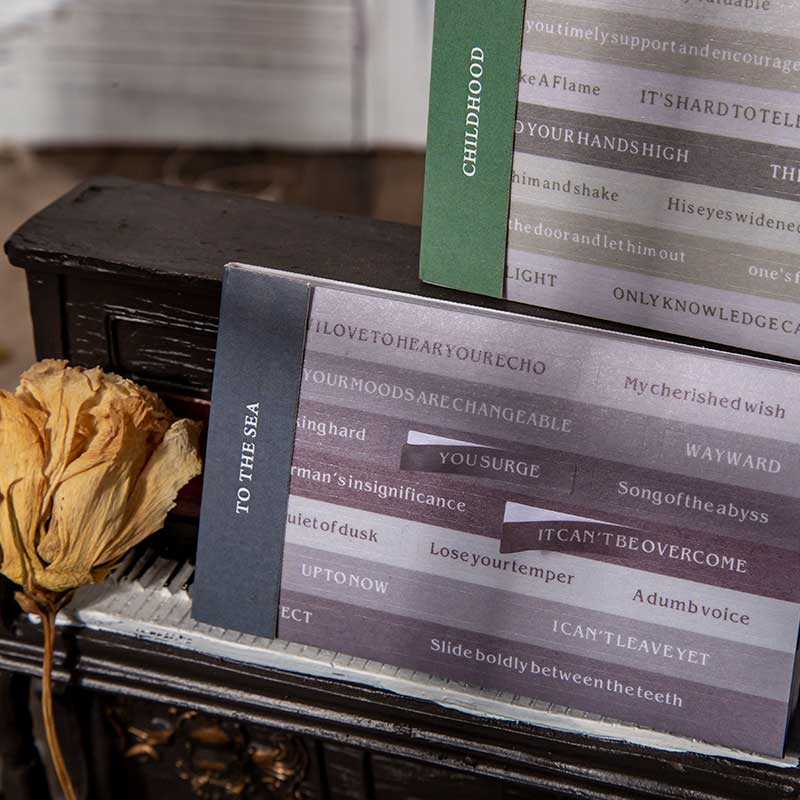 20 Sheets Famous Quote Washi Stickers Pack YWTSG