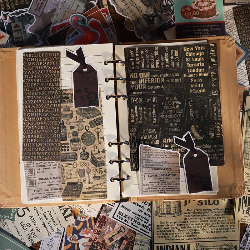 Jiuso Scrapbook Paper and Stickers Kit
