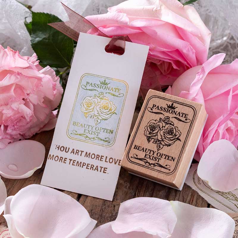 Genmi Flower Wooden Stamp