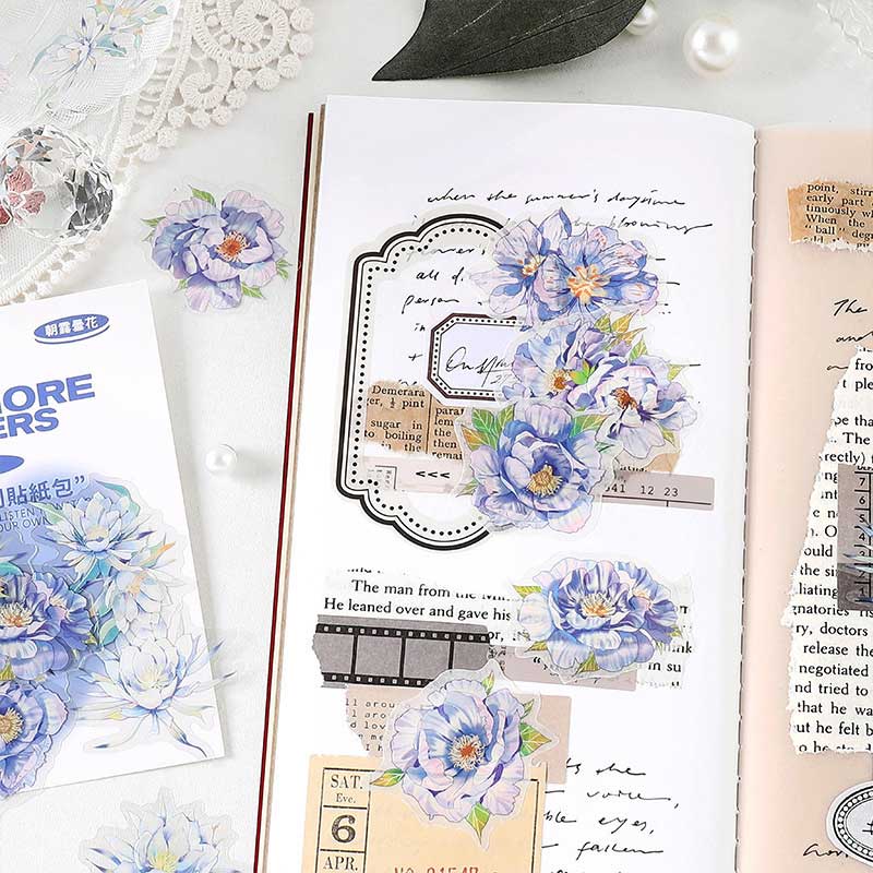 Sanhua PET Flower Stickers