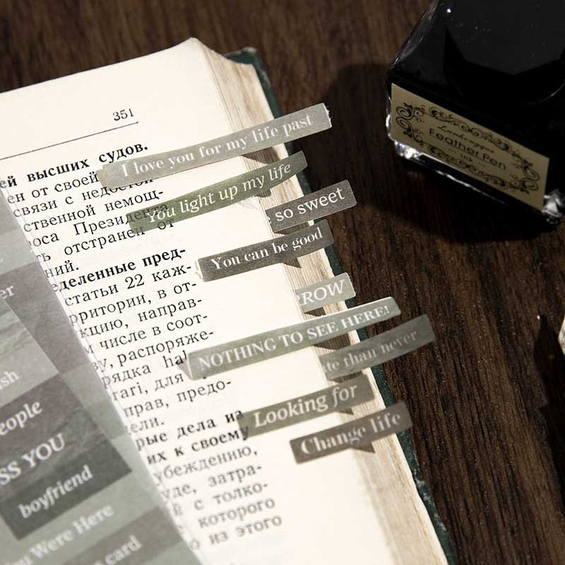 3 Sheets Quote Washi Stickers WMDQS