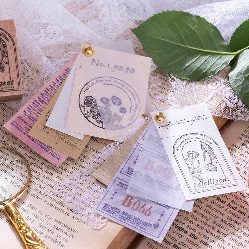 Genmi Flower Wooden Stamp