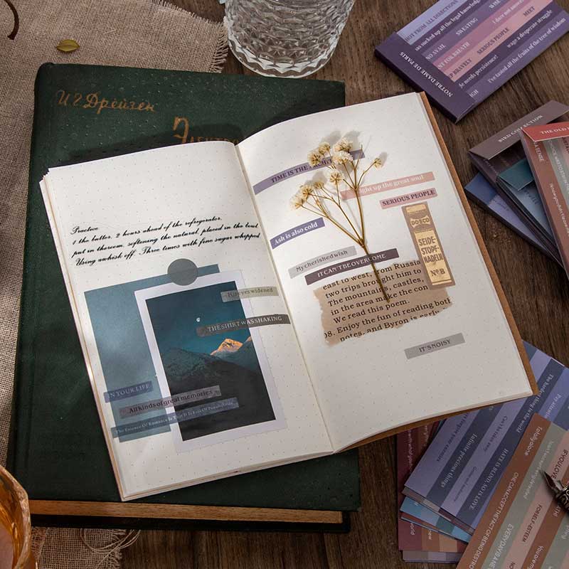 20 Sheets Famous Quote Washi Stickers Pack YWTSG