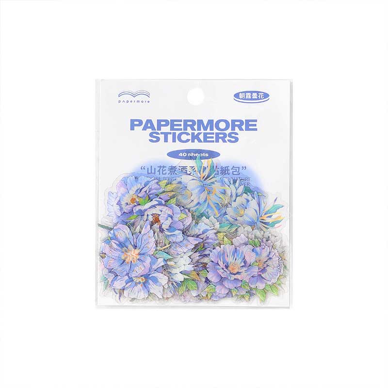 Sanhua PET Flower Stickers