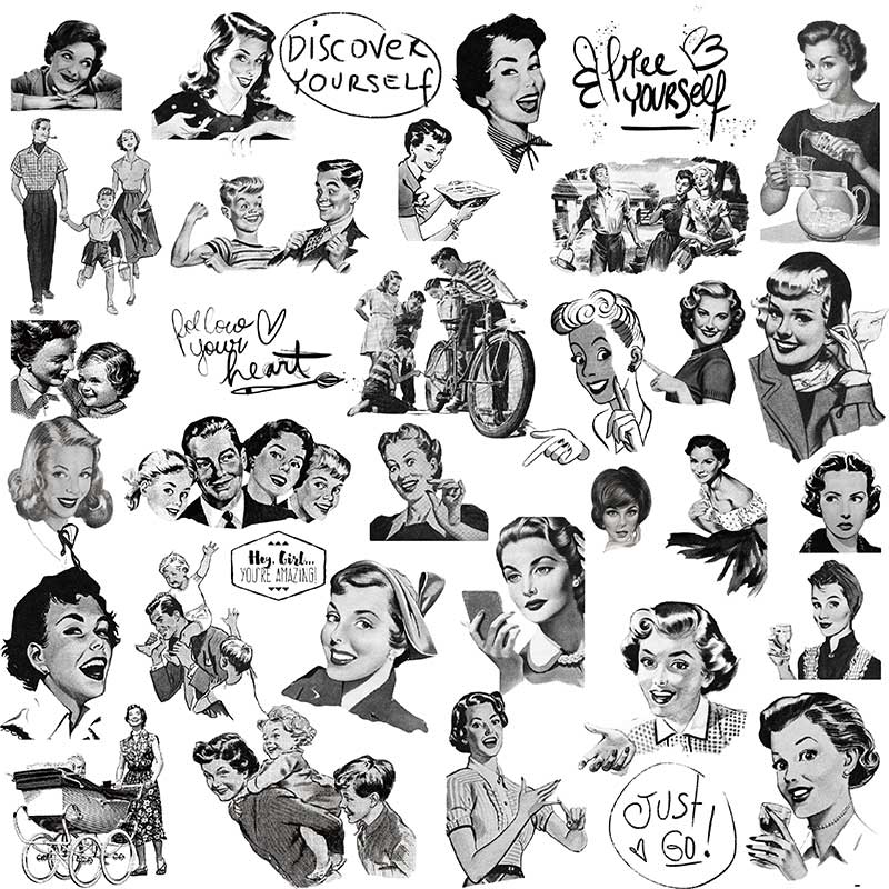 Tuzi Black White Stickers Pack