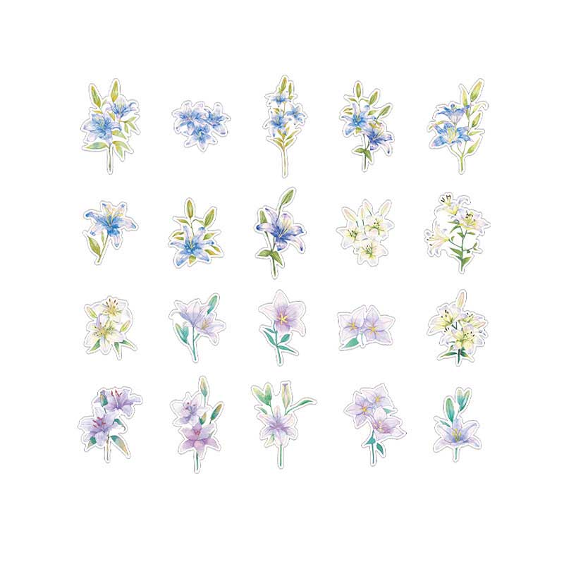 Sanhua PET Flower Stickers