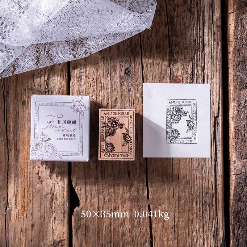 Genmi Flower Wooden Stamp
