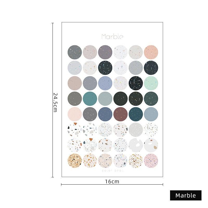 Morandi Round Stickers - OBUJO