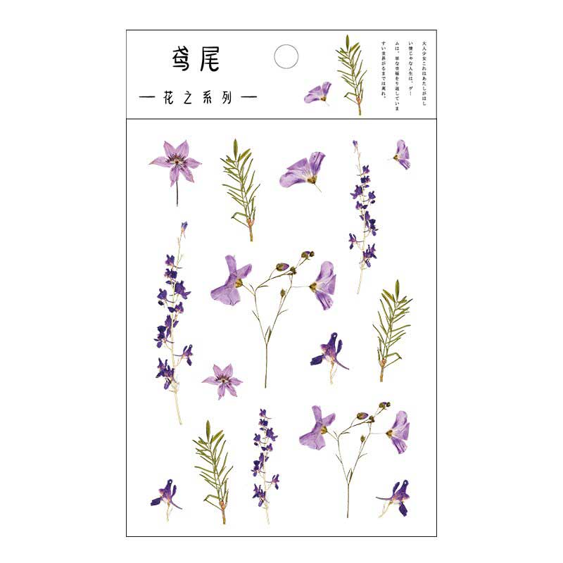 1 Sheet Flowers Stickers HZXL