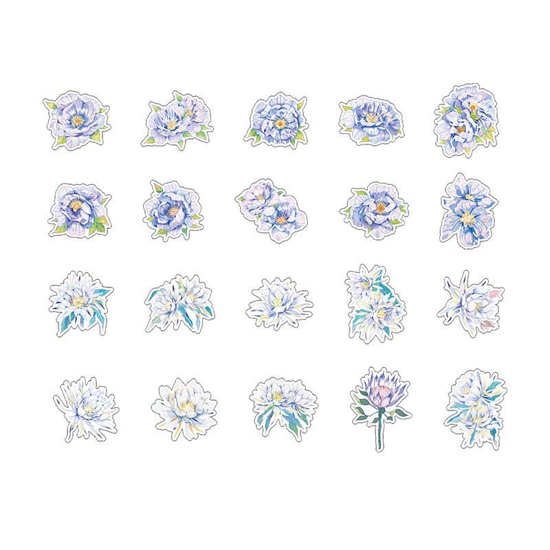 Sanhua PET Flower Stickers
