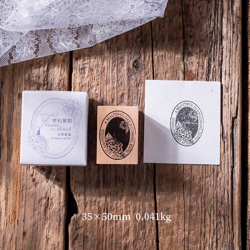 Genmi Flower Wooden Stamp