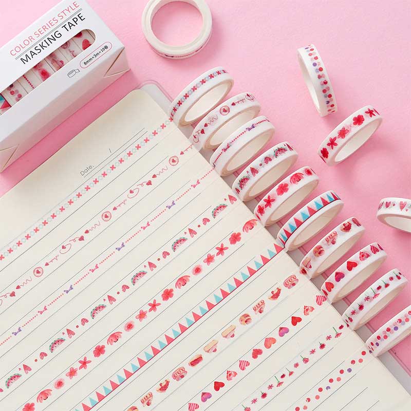 Rahon Washi Tape Set-8mm