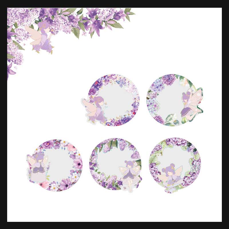 Floral Frame PET Stickers Pack