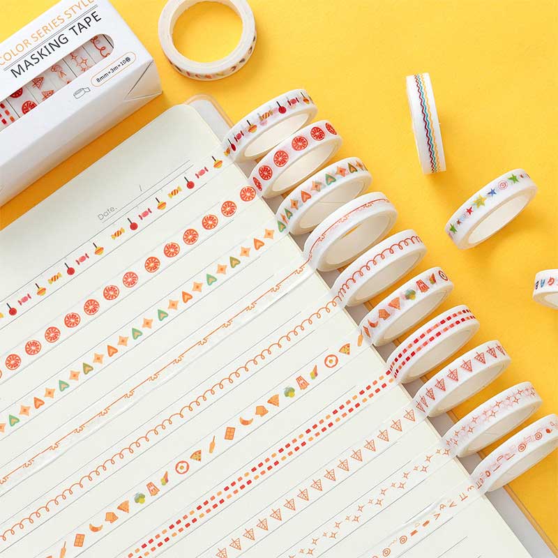 Rahon Washi Tape Set-8mm