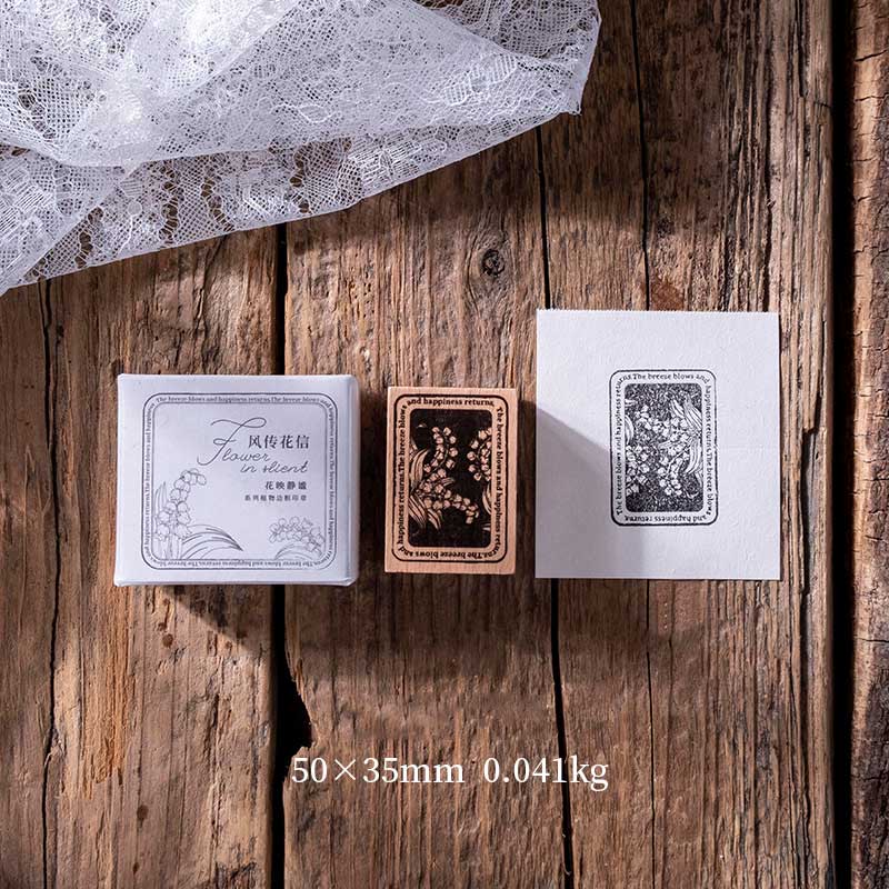 Genmi Flower Wooden Stamp