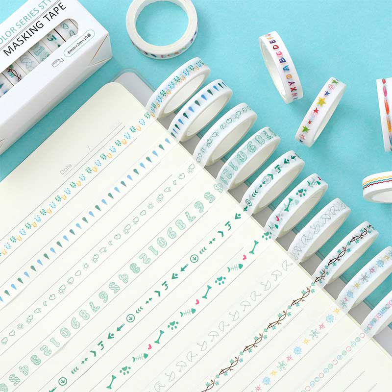 Rahon Washi Tape Set-8mm