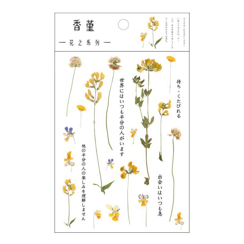1 Sheet Flowers Stickers HZXL