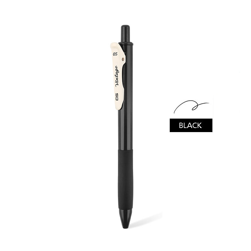 Vintage Color Gel Pen - Black