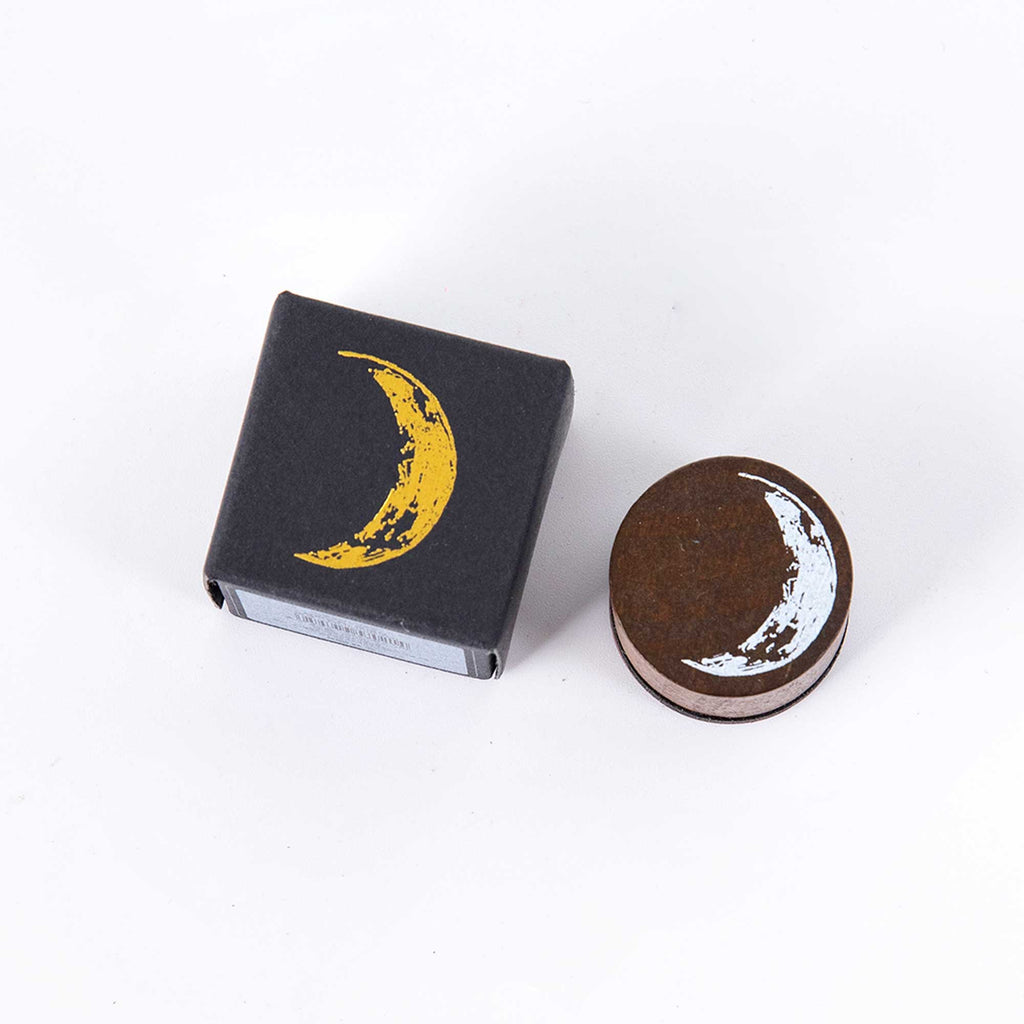 Lunar Phases Vintage Realistic Moon Wooden Stamp YXST06