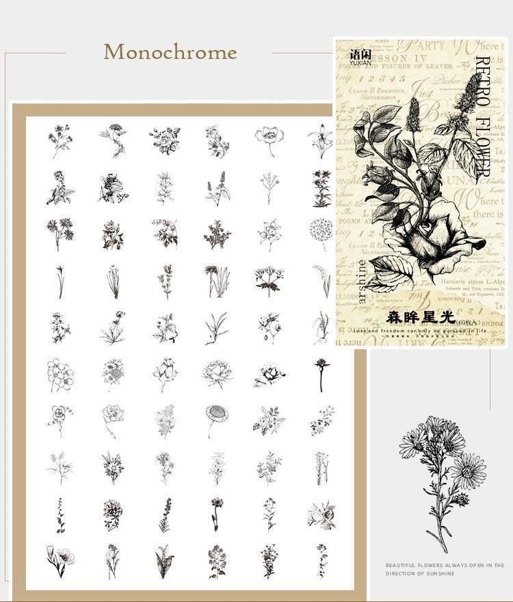 Lido Flower Stickers Pack - OBUJO