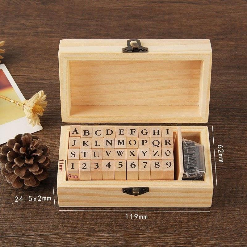 Ziyu Alphabet Number Stamp Set - OBUJO